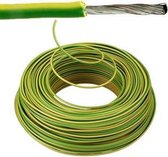 VOBst draad 6 mm² Eca - Geel/Groen ( H07V-K ) - VOBST6GG