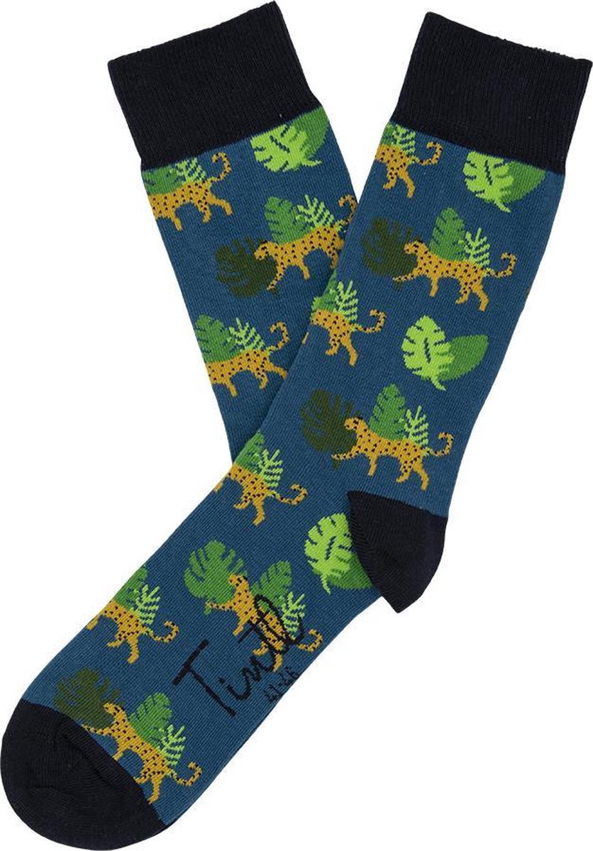 Tintl socks unisex sokken | Animal - Blue panther (maat 41-46)