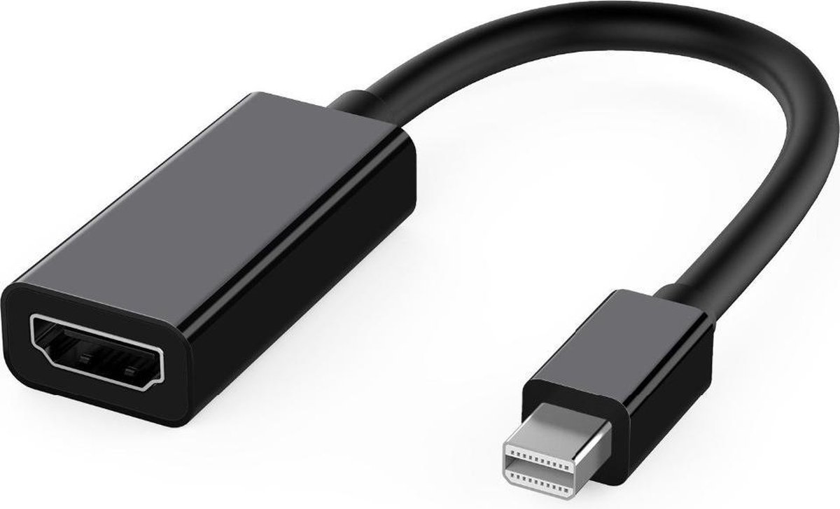Mini displayport naar HDMI adapter -1080p - 15 cm - Zwart - LMP
