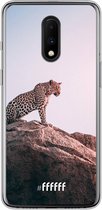 OnePlus 7 Hoesje Transparant TPU Case - Leopard #ffffff