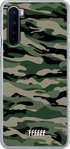 OnePlus Nord Hoesje Transparant TPU Case - Woodland Camouflage #ffffff