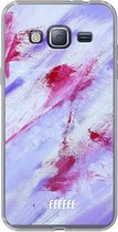 Samsung Galaxy J3 (2016) Hoesje Transparant TPU Case - Abstract Pinks #ffffff