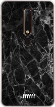 Nokia X6 (2018) Hoesje Transparant TPU Case - Shattered Marble #ffffff