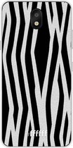 LG K30 (2019) Hoesje Transparant TPU Case - Zebra Print #ffffff
