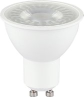 LED Spot - Viron Hytro - GU10 Fitting - 6W - Helder/Koud Wit 6400K - Mat Wit - Kunststof - BES LED