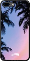 iPhone 8 Plus Hoesje TPU Case - Sunset Palms #ffffff