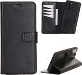 NorthLife - Uitneembare 2-in-1 (RFID) bookcase hoes - Samsung Galaxy S21 - Burcht Trecht Zwart