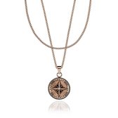 Croyez Jewelry | Compass Rosegold Layerup | Curb / 65cm / 75cm