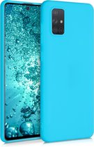 kwmobile telefoonhoesje voor Samsung Galaxy A71 - Hoesje voor smartphone - Back cover in ijsblauw