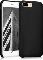kwmobile telefoonhoesje geschikt voor Apple iPhone 7 Plus / iPhone 8 Plus - Hoesje met siliconen coating - Smartphone case in zwart