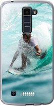 LG K10 (2016) Hoesje Transparant TPU Case - Boy Surfing #ffffff
