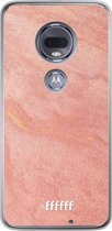 Motorola Moto G7 Hoesje Transparant TPU Case - Sandy Pink #ffffff