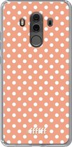 Huawei Mate 10 Pro Hoesje Transparant TPU Case - Peachy Dots #ffffff