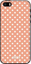 iPhone 5s Hoesje TPU Case - Peachy Dots #ffffff