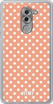 Honor 6X Hoesje Transparant TPU Case - Peachy Dots #ffffff