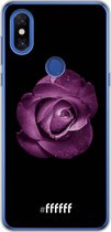 6F hoesje - geschikt voor Xiaomi Mi Mix 3 -  Transparant TPU Case - Purple Rose #ffffff