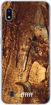 6F hoesje - geschikt voor Samsung Galaxy A10 -  Transparant TPU Case - Lets go Gold #ffffff