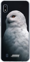 Samsung Galaxy A10 Hoesje Transparant TPU Case - Witte Uil #ffffff