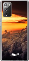 Samsung Galaxy Note 20 Hoesje Transparant TPU Case - Sea of Clouds #ffffff