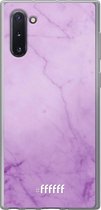 Samsung Galaxy Note 10 Hoesje Transparant TPU Case - Lilac Marble #ffffff