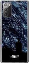 Samsung Galaxy Note 20 Hoesje Transparant TPU Case - Starry Circles #ffffff