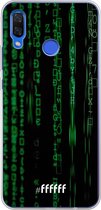Huawei Nova 3 Hoesje Transparant TPU Case - Hacking The Matrix #ffffff