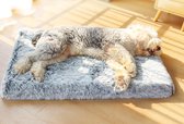 Dogs&Co Fluffy hondenligbed Grijs XL 100x60cm -  Hondenkussen - Hondenmatras