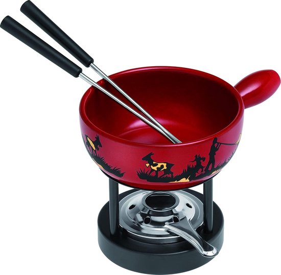 KUHN RIKON 32033 Fondue 2delige kaasfondueset Alpenhoornblazers met