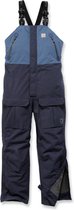 Overall - Heren -  Bib -  Waterafstotend -  Carhartt Angler Bib Overall - Hoogwaardige Tuinbroek voor op en bij het water - Kleur Dark Blue Navy