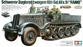 1:35 Tamiya 35239 German SdKfz.9 Famo 18to Halftrack w/8 Figures Plastic Modelbouwpakket