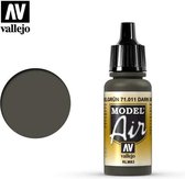 Vallejo 71011 Model Air Dark Green RLM83 - Acryl Verf flesje