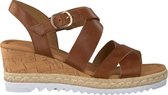 Gabor 832 Sandalen - Met Sleehak - Dames - Cognac - Maat 36