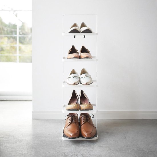 Yamazaki Verticaal schoenenrek met handvat wit - 02478 - Design