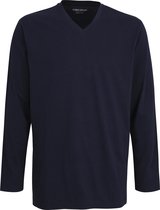 Ceceba pyjama of lounge T-shirt - lange mouw - blauw - Maat: 4XL