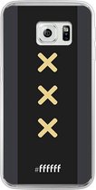 Samsung Galaxy S6 Edge Hoesje Transparant TPU Case - Ajax Europees Uitshirt 2020-2021