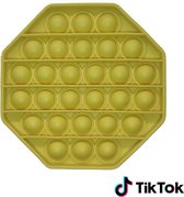 Pop It Fidget Toy - Bekend van TikTok - Hexagon - Geel