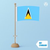 Tafelvlag Saint Lucia 10x15cm | met standaard