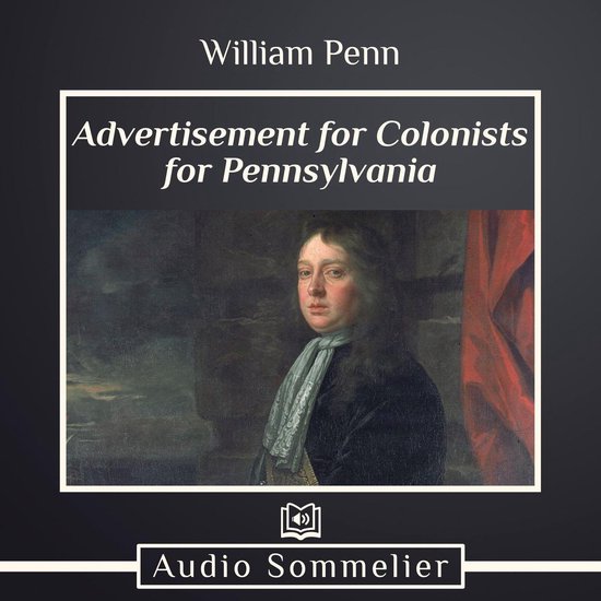 Advertisement for Colonists for Pennsylvania - cover