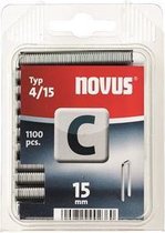 Novus - Typ 4/15 C-15 mm Staples (Pack of 1100) /Stationery