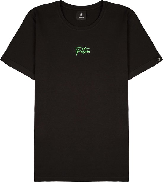 Patrón Wear - Emilio T-shirt Black/Green - Maat XXL