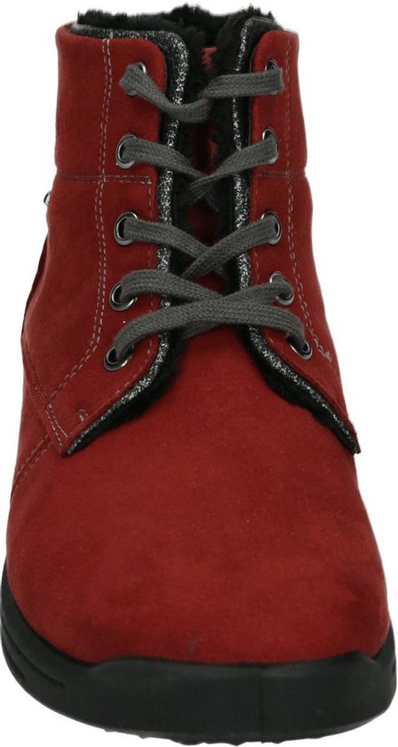 MADERA 08 - Volwassenen VeterlaarzenHalf-hoge schoenen - Kleur: Rood - 42 | bol.com