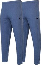 2-Pack Donnay Joggingbroek rechte pijp - Sportbroek - Heren - Maat M - Donkerblauw gemeleerd