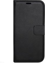 LC.IMEEKE Kunstleren Book Case Portemonnee Pasjes Hoesje Geschikt voor iPhone 12 Mini - Zwart