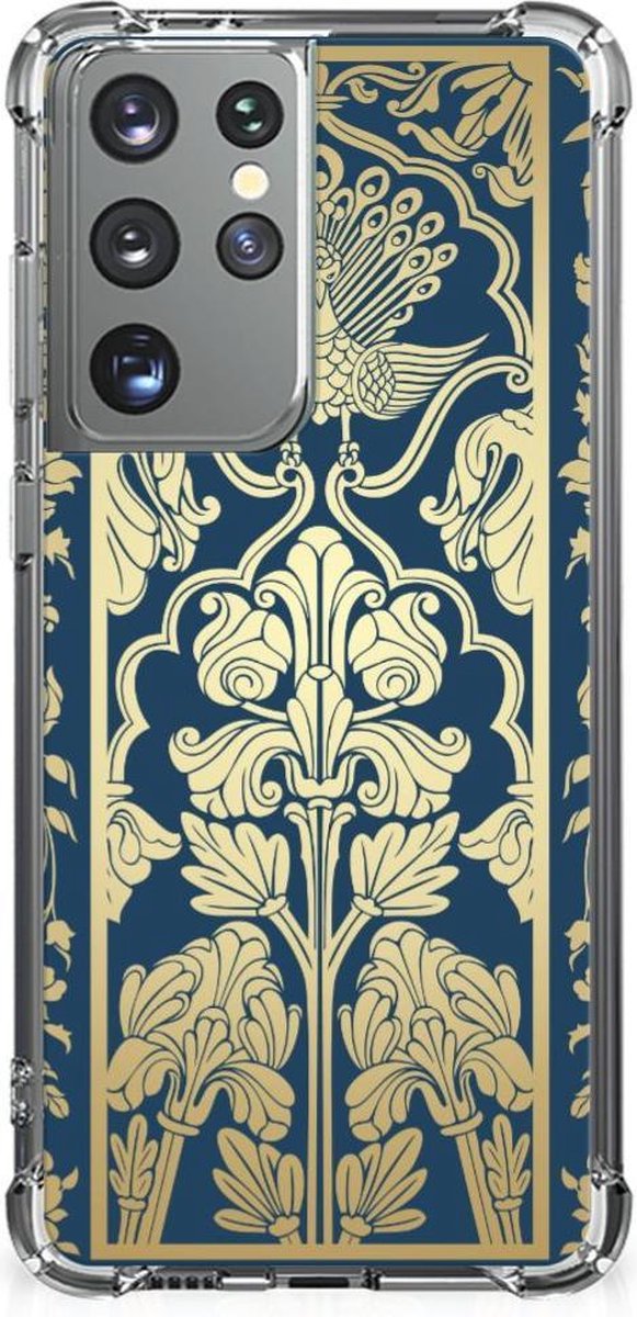 Samsung Galaxy S21 Ultra Case Beige Flowers