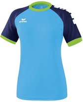 Erima Zenari 3.0 Shirt Dames Curacao-New Navy-Groen Gecko Maat 44