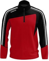 Masita | Zip-Sweater Forza - korte ritssluiting en duimgaten - RED/BLACK - S