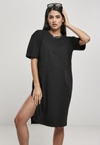 Urban Classics Korte jurk -XS- Organic Oversized Slit Zwart
