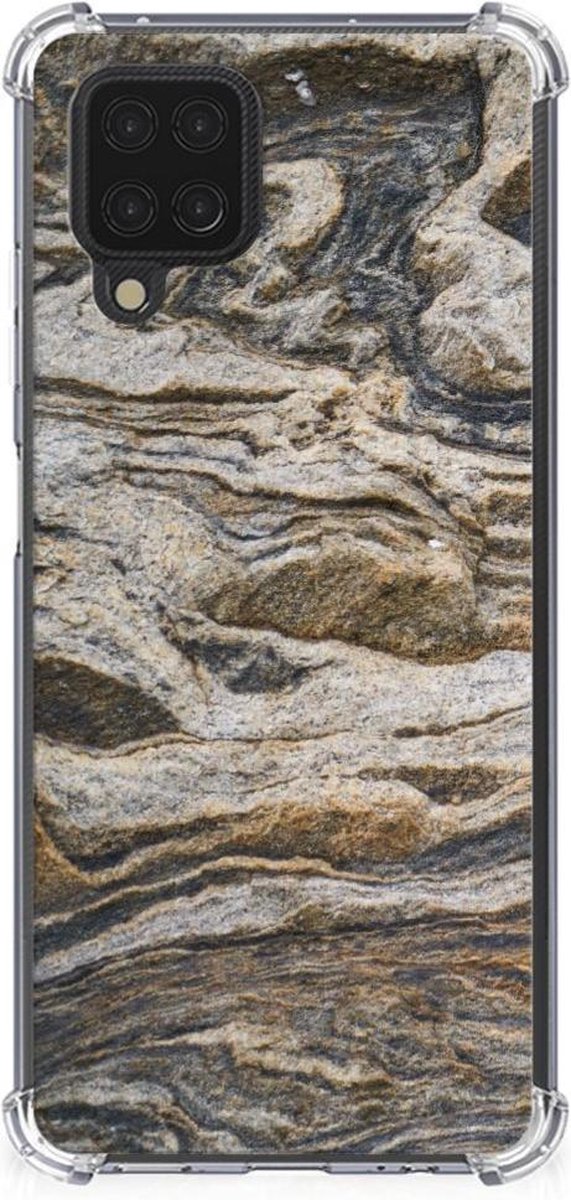 Samsung Galaxy A12 Anti-Shock Hoesje Steen