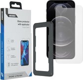 Accezz Screenprotector Geschikt voor iPhone 12 Pro Max - Accezz Glass Screenprotector + Applicator