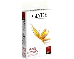 Glyde Ultra Slimfit Aardbei- 10 condooms